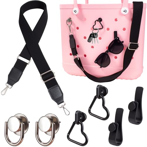 Image of LETGO Shoulder Strap for Bogg Bag Accessories Adjustable Replacement Crossbody Strap 4 Pcs Keychain Hooks Keyholder Bogg Bag