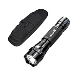 WINDFIRE Flashlight High Lumen, Single Mode 3000 Lumen 501B Tactical Flash Light with Flashlight Belt Pouch and Rechargeable Battery, Camping, Emergency, Hunting, Gift