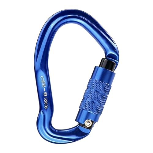 Automático | 23KN Hebillas Robustas - s de Escalada de Metal,para Aparejo Llaveros Animales Hamacas Senderismo Descalade Al Aire Libre Backpacking Camping