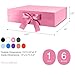 GREEN BEAN 6 Large Gift Boxes with Lids for Present 13x9.7x3.4 Inches, Pink Magnetic Gift Box with Ribbon, Bridesmaid Proposal Boxes, Luxury Gift Boxes (Glossy Pink)