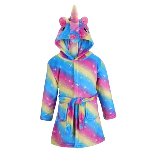 KAKU NANU Bata Niña Unicornio Esponjoso Suave Albornoz Niña Batas De Casa 10 11 Anos Accappatoio Albornoces Infantiles