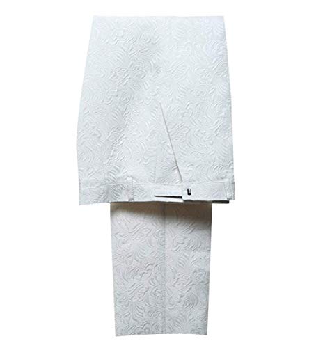 Men's Two Piece Formal Printing Mens' Suit Slim Fit Shawl Collar Wedding Tuxedos for Groomsmen (Blazer+Pant)3