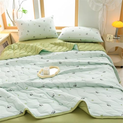 MAJINGC Colcha acolchada para cama individual y doble, 100 x 150 cm, edredón de verano, moderno edredón de algodón con aire acondicionado, manta para sofá para todas las estaciones