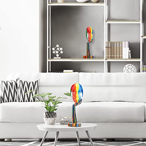 Suruim Modern Simple Creative Women Face Art Statue Thinker Lady Sculpture Abstract Figure Handicraft Resin Hand Carving Gadget (Large 15.3X4.9X4.9In)… #TOP2