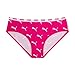 PUMA Girls 5 Pack Cotton Bikini Underwear, Bright Pink, Medium