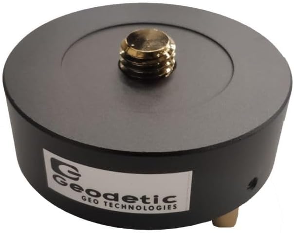 Geodetic Rotating Tribrach Adaptor, 5/8" Screw Thread, Aluminum, Retro Prisms and Target Systems, Adjustable, for Survey Instruments, Water Resistant