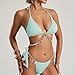 asntrgd Low Rise Bikini Set Women's String Triangle Thong Bathing Sets 2 Piece Tassels Push Up Swimwear Halter Swimsuits