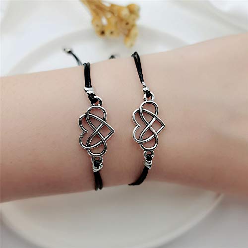 YALLNASL Anniversary Christmas Gift for Couples Friends Matching Relationship Friendship Bracelets for Husband Wife Best Friends Pinky Promise Bracelet Set for Women Men3