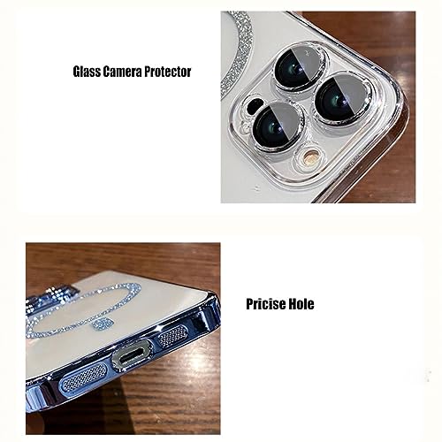 Coque iPhone 14 Plus scintillante transparente pour illuminer vos soirées et selfies