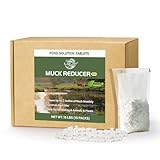 LMJP Muck Reducer - 15LB Natural Sludge Solution Tablets for Ponds & Lakes, Away Muck & Odor Control, Safe for Aquatic Life, Wildlife & Recreation, Treats Up to 90,000 Sq Ft