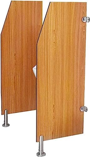 Men Urinal Privacy Screen Toilet Partition,Floor-Standing Adult Urinal Baffle,Wooden Waterproof Urinal Partition Divider Screen, Urinal Partition Extender, for Sool/bar (Size : 2 p