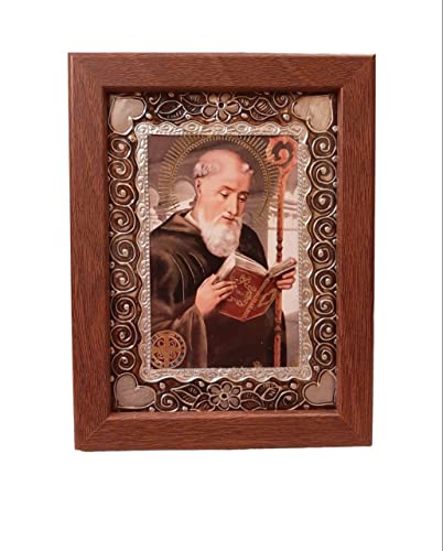 Grabatto Portarretratos San Benito Proteccion Cuadro Sagrada Familia Cuadro decorativo Decorative painting Art Home decor Impresión Print Regalo Arte Gift Poster Canvas Art wall...