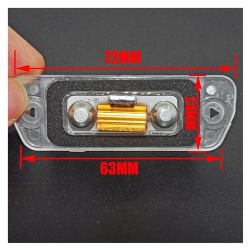 Luz de matrícula Mercedes GL450 GL500 plafón alta visibilidad trasera 2