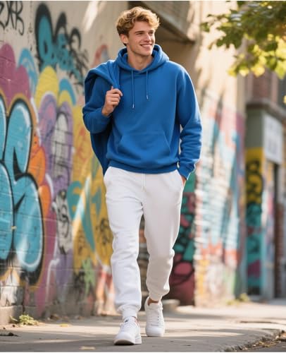 JIHUILAI Men's Sweatpants Fleece Active Workout Jogger Sweatpants for Men Running Gym with Pockets2