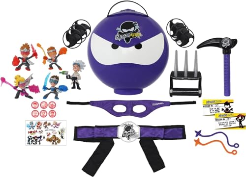 Blip Toys 61104 GiantNinja Ball Offical Kidz TV Merchandise Includes 5 Mystery Ninja Figures and Accessories