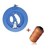 EVINIS Professional Outdoor Kite Line Winder Winding Reel Grip Wheel with flying Line String Flying Tools With Lock-With 100m 70LB Kevlar Line-Blue