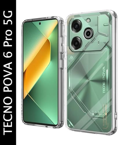 Image of Soft Silicone TPU Back Cover Compatible with Tecno Pova 6 Pro 5G