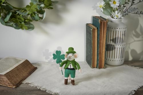 Primitives-by-Kathy-Felt-Critter-St-Patrick-Mouse Primitives by Kathy Felt Critter St Patrick Mouse