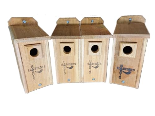 Cedar Bluebird Houses, Set of 4