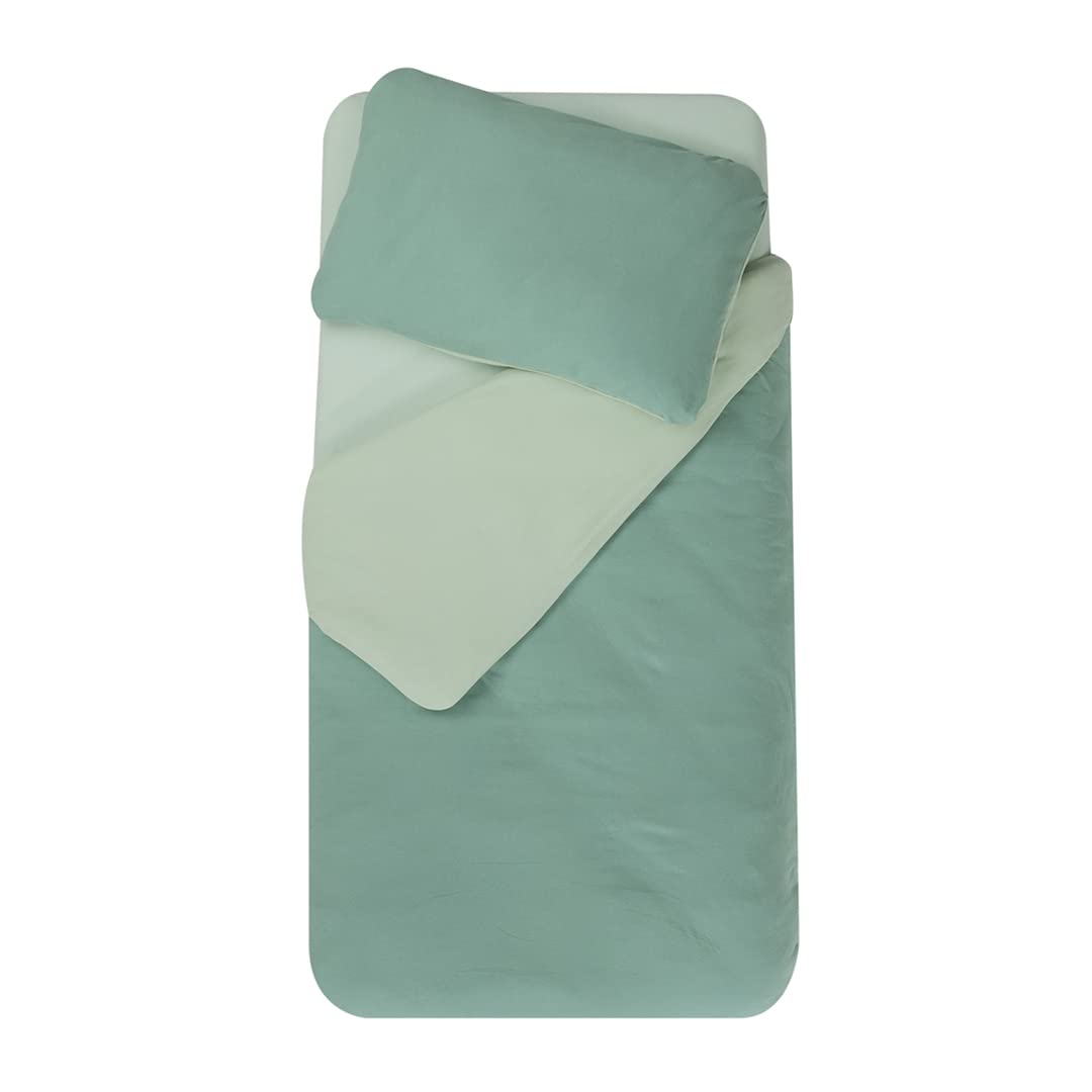 DOMIVA - Duvet Cover Set 100 x 140 cm + Pillowcase 40 x 60 cm Sap/Green Grey