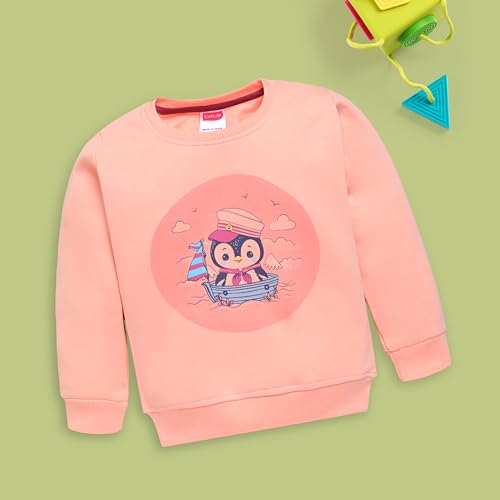 Image of LuvLap Baby Girls Full Sleeve Sweatshirt & Pyjama Set