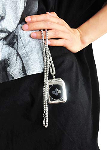 Stainless Steel Chain Necklace Smartwatch Band 38Mm Series 3 2 1 / 40Mm Series 4 New Newest Polished Silver Metal Wheat Chain Strap Rope Neckband Replacement Accessories Wearable Technology Women Men #TOP3