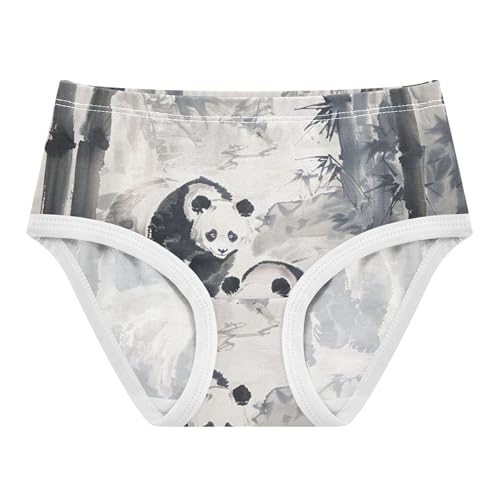 Cotton Toddlers Underwear Floral Pandas Bamboo Black White Cute Panties Girl Funny Briefs Undies Kids 2t