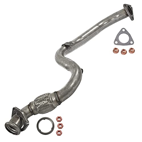 BESTPRICE 1x Tubo de escape con material de montaje Compatible con VW GOLF 3 (1H1), GOLF 3 Variant (1H5), VENTO (1H2)
