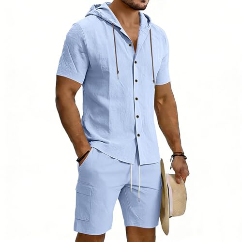 Ensemble short tee shirt homme ample évite la transpiration été