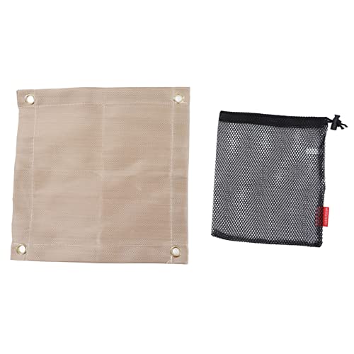 CHICIRIS Fireproof Mat Fiberglass High Temperature Fire Pit Mat Outdoor Accessories for Barbecue Camping Picnic Foldable and Portable Fire Pit Mat(Mini)