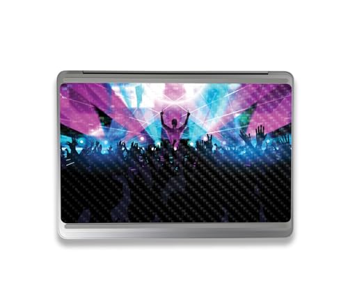 Image of MightySkins Carbon Fiber Skin Compatible with Microsoft Surface Laptop Studio 2 (2023) Full Wrap Kit - Dj Festival | Protective, Durable Textured Carbon Fiber Finish | Easy to Apply | Made in The USA