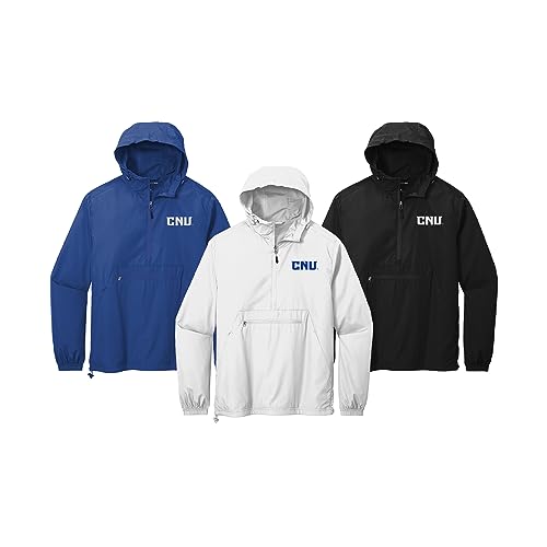 Sorority Letters Shop Christopher Newport University CNU Windbreaker - Packable Anorak Pullover2