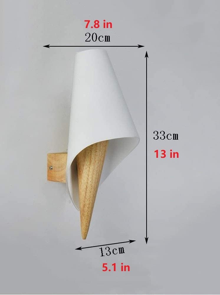 XANAYXWJ Lampada dimmerabile azionata da Applique da Parete in Legno con Telecomando, Senza Fili e apparecchio cablato, Decorazione Artistica con Torcia a Luce diffusa per corridoio della Camera da