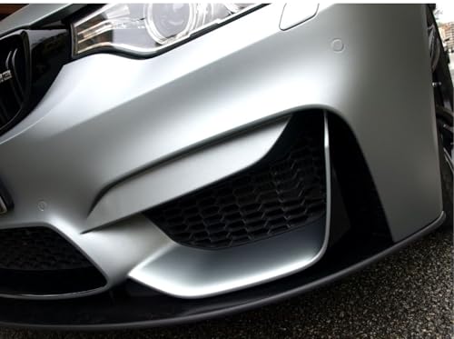 Image of WISDOM Silver Metallic Vehicle Wrap Vinyl matt Finish Easy Apply Air-Release Weatherproof DIY Car & Motorcycle (Silver MATT Metallic, 20 Inch X 8 Feet)