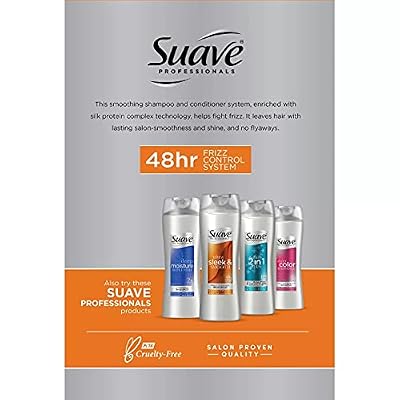 SUAVE HAIR Professionals Sleek Shampoo And Conditioner With Pump, 28 Ounce