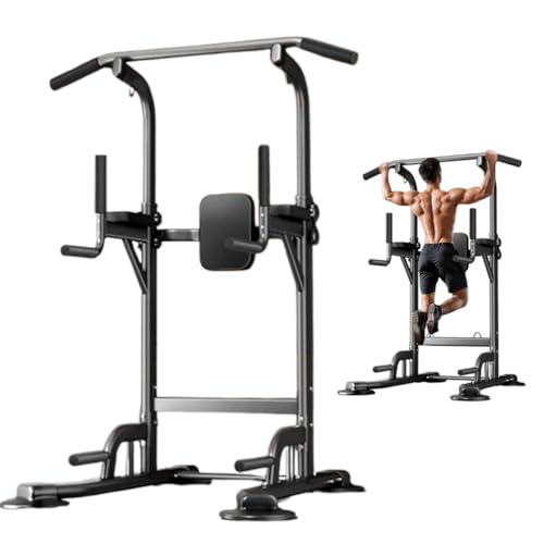 Jaula Multiestación de Musculación Rack de Dominadas y...