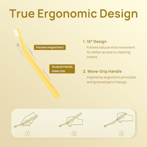 Image of HICC PET Single-Head Toothbrush for Cats & Small Dogs, Easy Teeth Cleaning | Compact Triple-Bristle Head and 16 Ergonomic Handle Make Daily Teeth Cleaning Easier for Cats and Small Dogs After Meals.