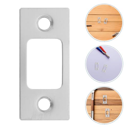 Placa de impacto para puertas interiores con protector de pestillo antirayaduras 8