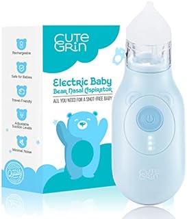 Electric Nasal Aspirator for Newborn Infant Toddler Kids - Baby Nose Sucker - Snot Booger Sucker