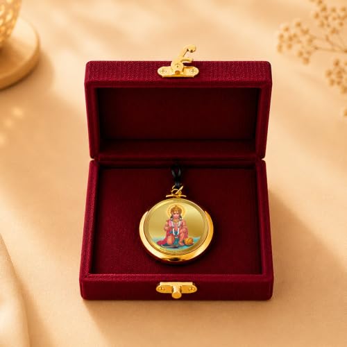 Image of DIVINITI 24K Gold Plated Double-Sided Religious Pendant with Premium Gift Box, Spiritual Locket for Men & Women, Devotional Jewellery for Gifting & Everyday Wear
