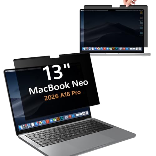 Filtro de privacidad para MacBook Neo 13 2026 evita miradas y protege tus ojos del brillo
