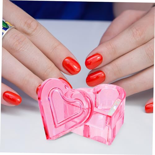 Copa de cristal en forma de corazón para manicura francesa miniatura 7