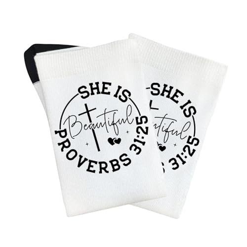 she is beautiful half calf sock for daughter