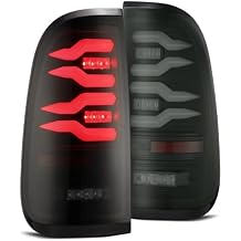 658002 99-16 Ford Super Duty / 97-03 F150 LUXX-Series LED Tail Lights Black