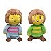 2 Pcs/Lot 23 Cm Undertale Chara & Frisk Jouets en Peluche Poupée Undertale en Peluche Peluche Douce Cadeaux De Noël pour Enfants Enfants