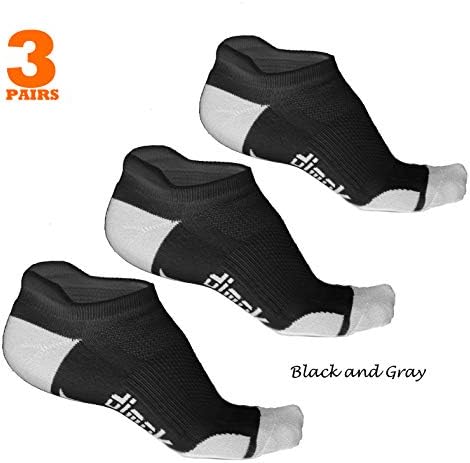 Athletic Running Socks - No Show Wicking Blister Resistant Long Distance Sport Socks for Men and Women