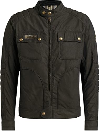 Belstaff Roberts 2.0 Motorrad Wachsjacke (Black,M)