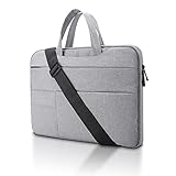 Material:Diese Umhängetasche mit Polyester-Außenseite, Schaumstoffpolsterung und flauschigem Fleece-Futter schützt Ihren Laptop vor versehentlichem Kratzen und Spritzern