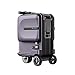Valigia elettrica Scooter Uomo e Donna 26L 7,5kg Valigia cavalcabile per Viaggi Aerei, Batteria al Litio Rimovibile da 73,26W/h, Asta in Lega di Alluminio, Porta di Ricarica USB, carico 100kg,Purple
