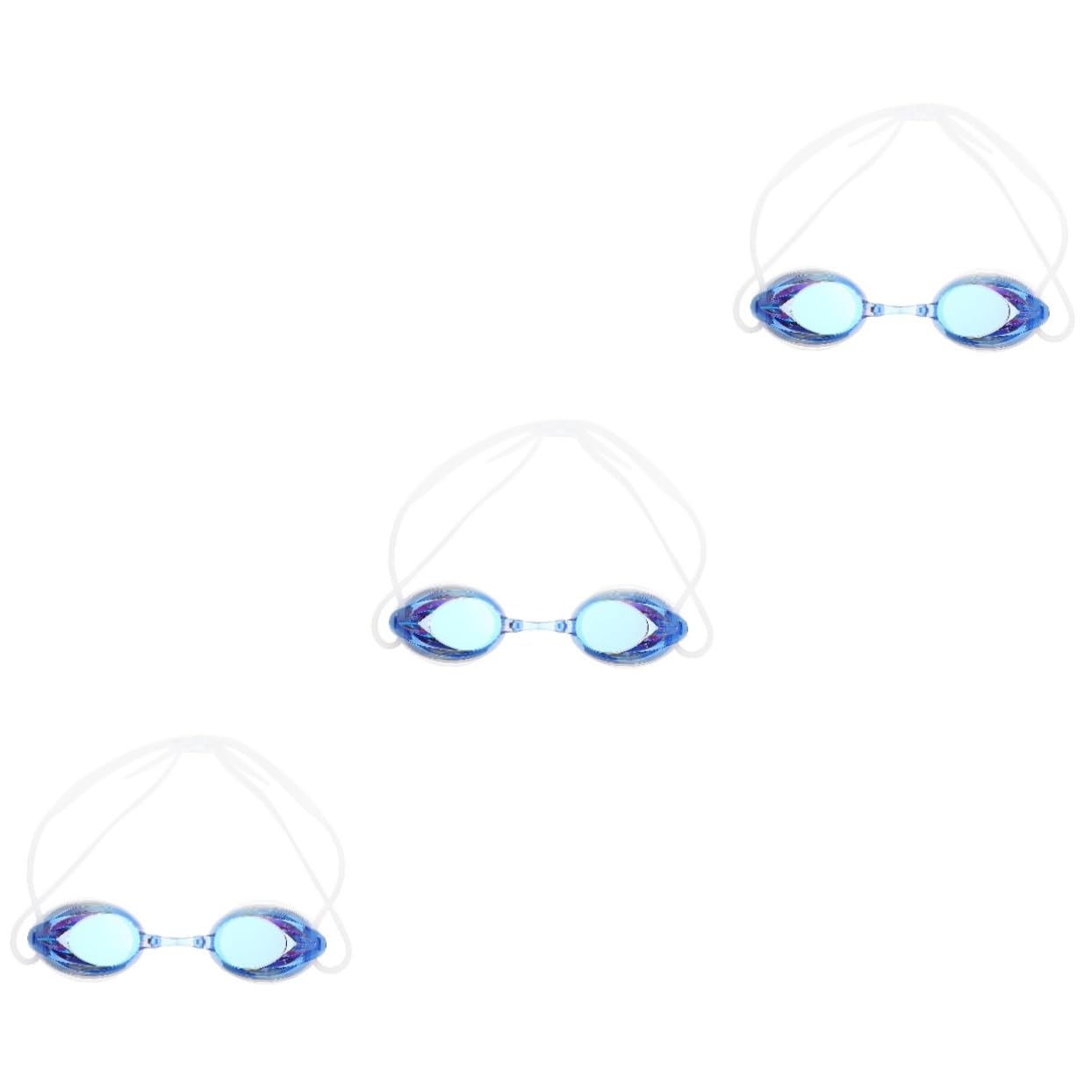 Sosoport 3 Set Occhialini Da Nuoto Occhiali Di Protezione UV Occhiali Da Piscina Occhiali Da Esterno Occhiali Da Sub Nuoto Protezione Per Gli Occhi Protezione Solare Occhiali Da Nuoto